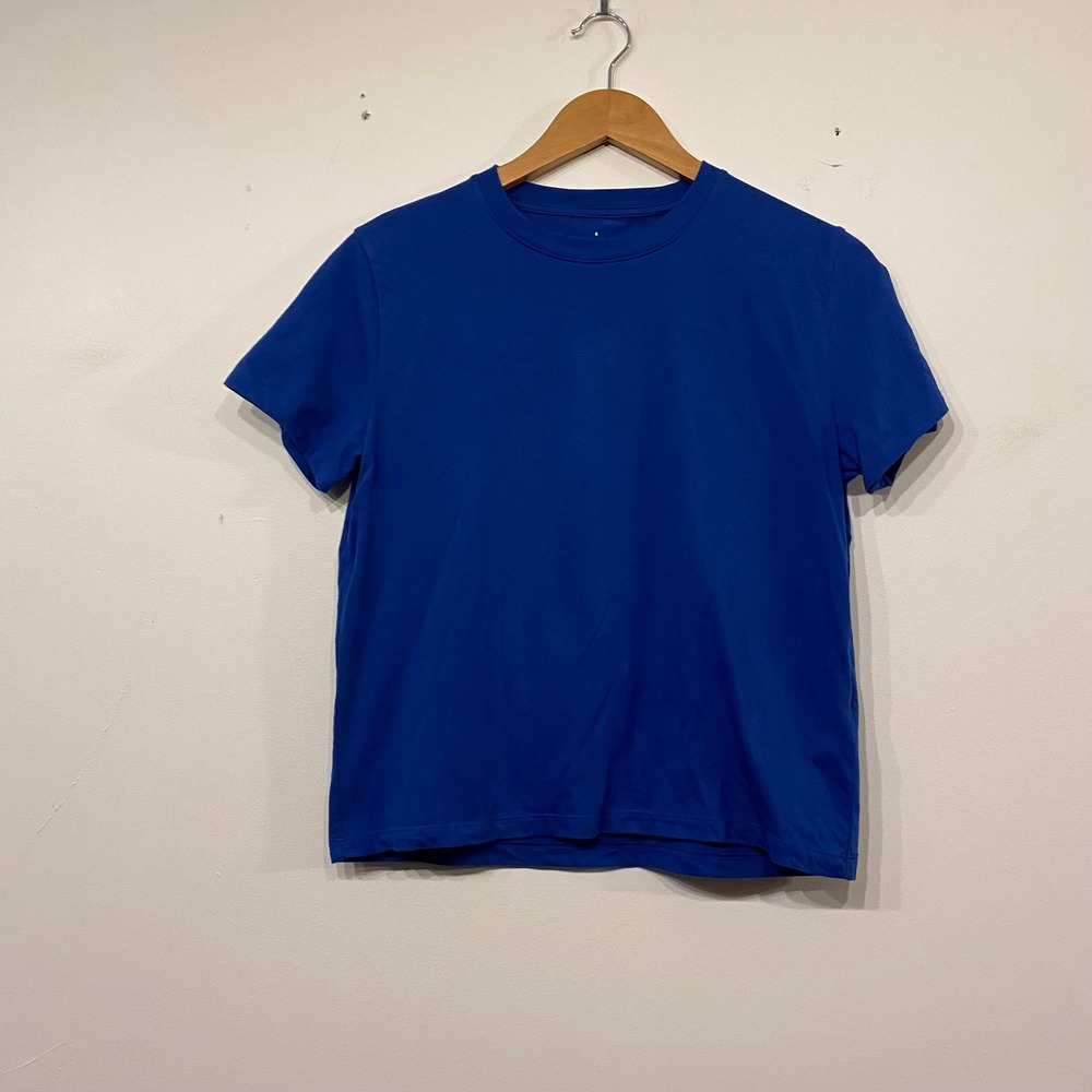 Everlane Short Sleeve Crew Neck Cotton T-Shirt Cobalt Blue Size S